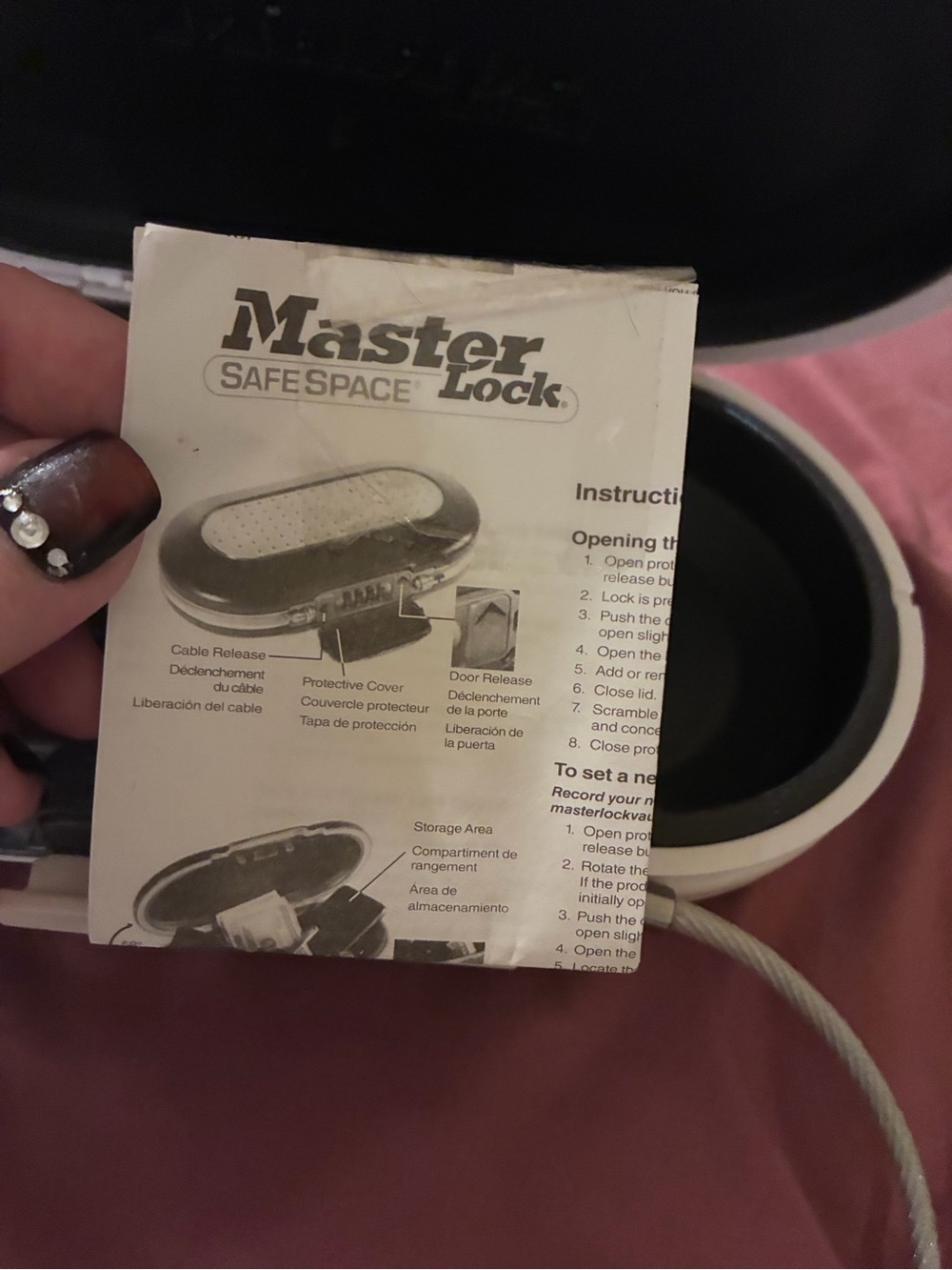 SafeSpace Portable Keyless master lock